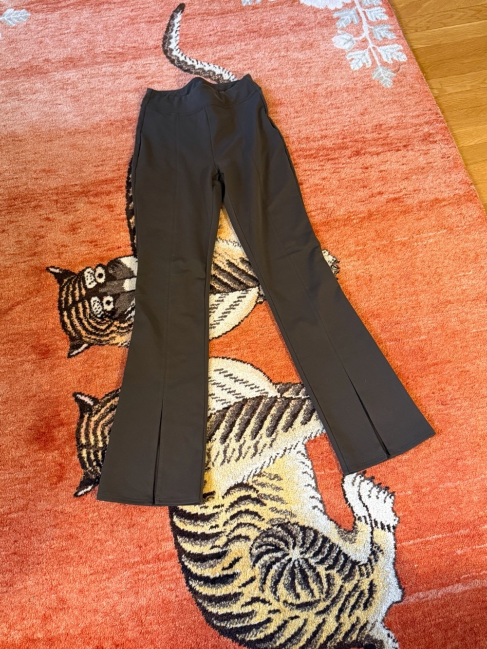 ALO Yoga Brown Flared Pants with Front Slits